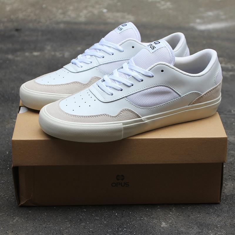 Pure小白 New Professional Opus Skate Shoes, Suede Leather, Wear-Resistant, Shock-Absorbing, Bmx Shoes, Ollie Men's Low-Top