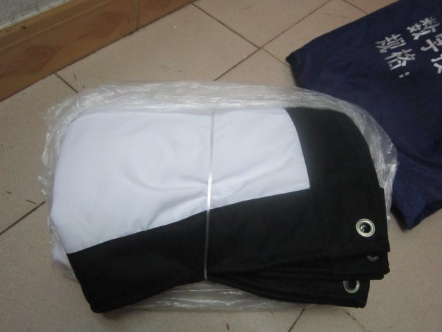 Outdoor mobile movie screen cloth 150 inch 4 316 9 projector screen folding soft screen