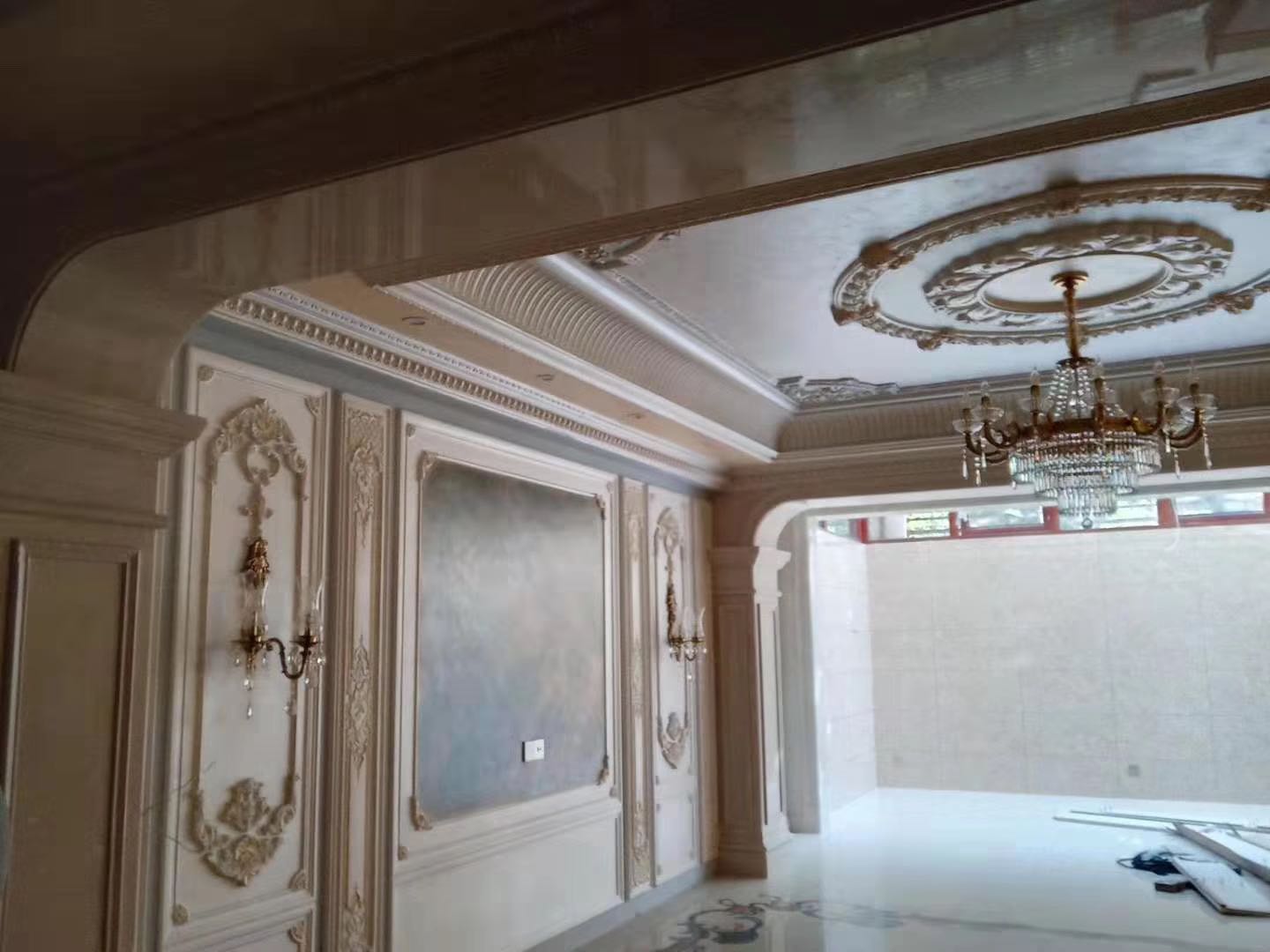Natural marble Full house Custom design Free measuring scale Stairs windowsill Roman columns Background wall Eurostyle brief