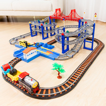 Li Xin Thomas small train track toy set electric high-speed rail harmony car children 3-8 boy toys