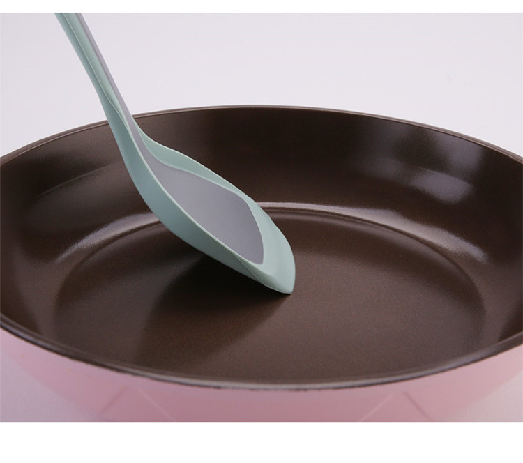 Nhật bản không dính đặc biệt chịu nhiệt độ cao silicone thìa đặt đồ dùng gia đình dài xử lý nấu ăn xẻng súp muỗng xẻng muỗng dụng cụ làm bếp