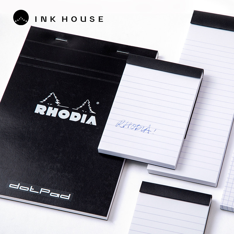 Fengyuan line French Rhodia book Rhodia black up flip notebook grid horizontal line dot matrix business book