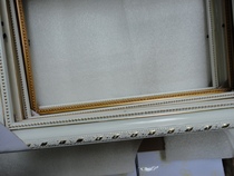 A4 A3 Image frame Photo frame Solid wood photo frame with back plate Gold white