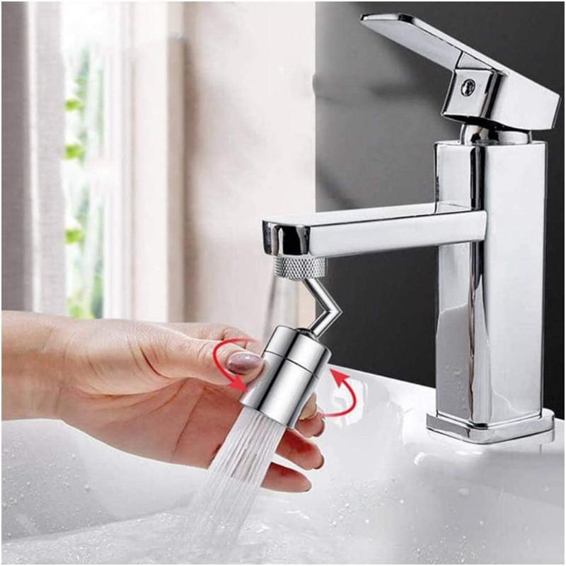 Washbasin multi-function rotatable universal faucet anti-splash head mouth makeup room wash extension bubbler