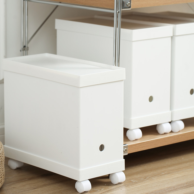 New living document storage box finishing box sandwich storage box multi-functional household kitchen sundries plastic white storage basket