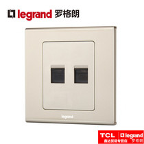 TCL Legrand switch socket Yidian square Milan gold telephone computer Internet voice conjoined socket