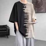 Летняя ретро футболка с коротким рукавом, градиент, в американском стиле