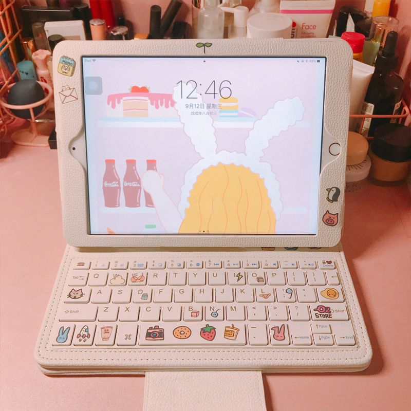 8thdays2021 new 6 Apple 9 tablet ipad case air4 3 2 1 keyboard mini5 shatter-resistant 2020 Bluetooth pro10 2 Cute