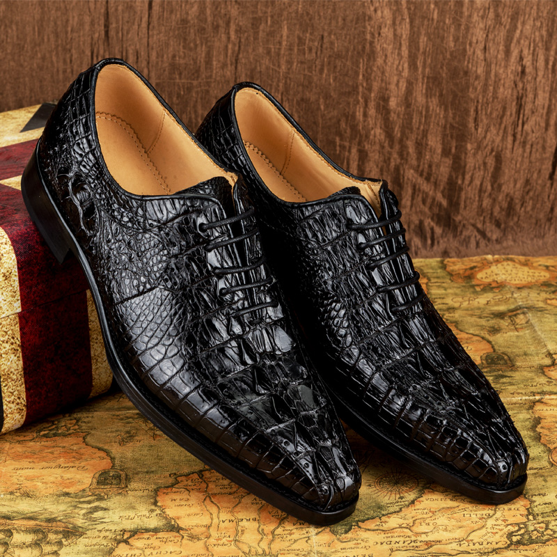 Avocado leather leather leather shoes men genuine leather lacing high-end men's shoes manually booked for business positive dress Goodyear Footwear Tide