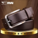Septwolves, мужской ремень, пряжка, кожаные штаны для пожилых людей, из натуральной кожи, воловья кожа, для среднего возраста