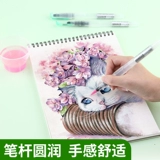 Акварель, комплект, детская кисть для письма для школьников, хорошо впитывает воду, можно стирать