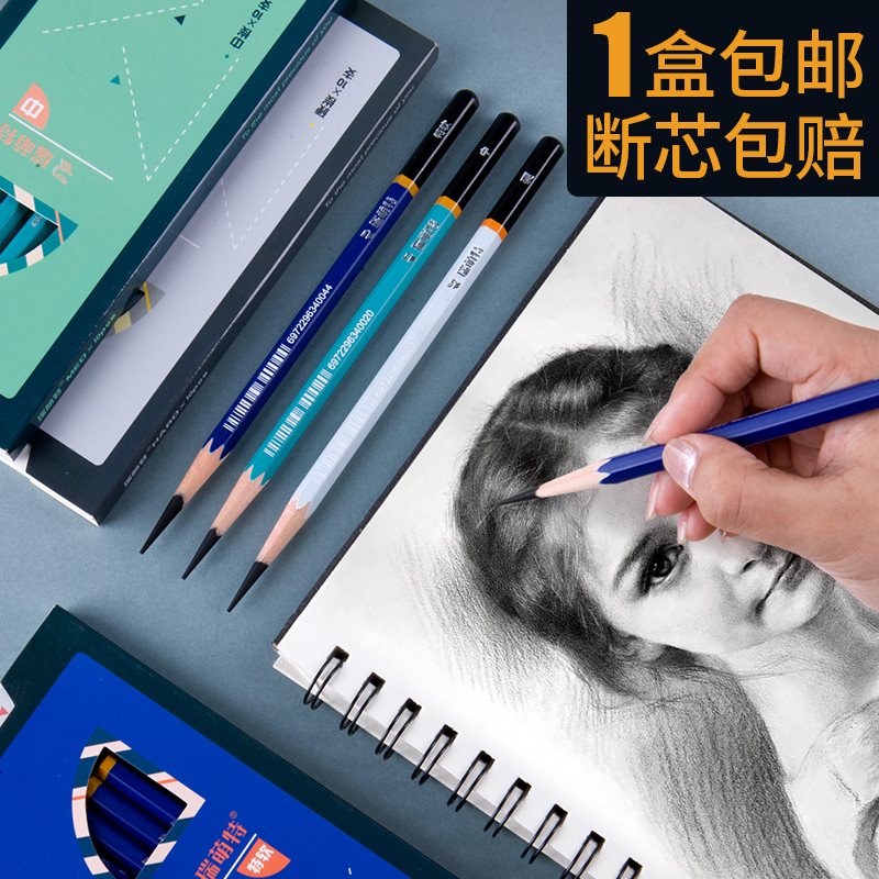Ruimeng Special Charcoal pen Painting 237 Sketch Pen Beginner Tools Professional Medium Carbon Hard Carbon Easy Cutting Art Test Soft Carbon Ruimont Enterprise Flagship Store Official