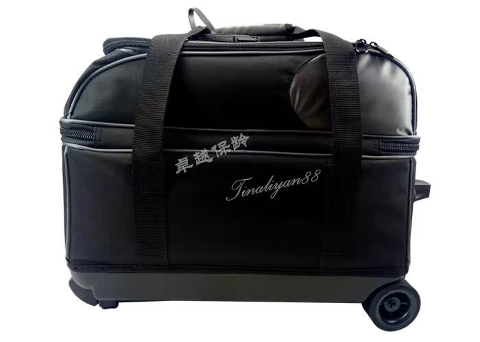 2017 new boutique 1680 DPBS bóng đôi drawbar bowling túi bowling bag hai túi bóng bạc bộ đồ chơi bowling cho bé