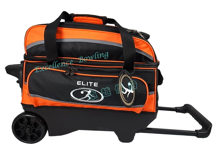 2014 mới ELITE ưu tú 1680 vòng lớn đôi bóng vẽ bowling túi bowling túi ~ cam đen