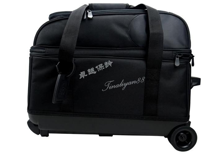 2017 new boutique 1680 DPBS bóng đôi drawbar bowling túi bowling bag hai túi bóng đen 	quả bóng bowling