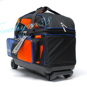 PYRAMID new bánh xe nhỏ bánh xe đôi lever đôi túi bóng đôi bóng túi bowling bag 2 túi bóng màu xanh cam bộ bowling