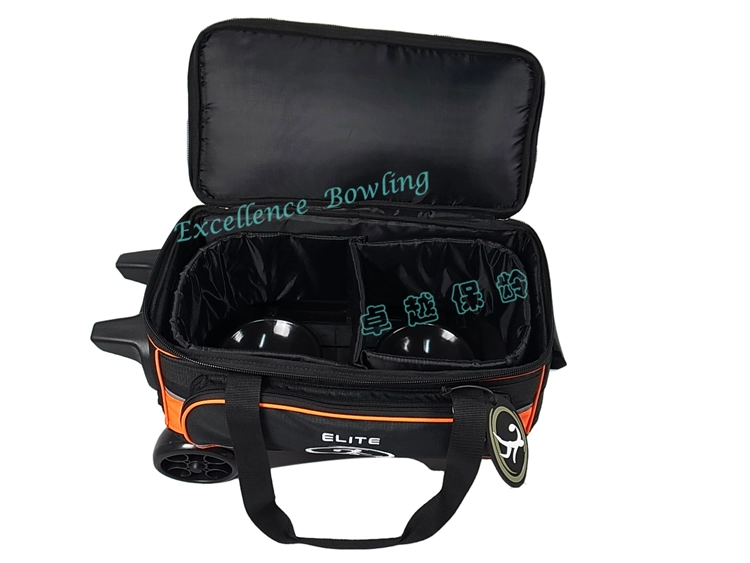 2014 mới ELITE ưu tú 1680 vòng lớn đôi bóng vẽ bowling túi bowling túi ~ cam đen giày chơi bowling