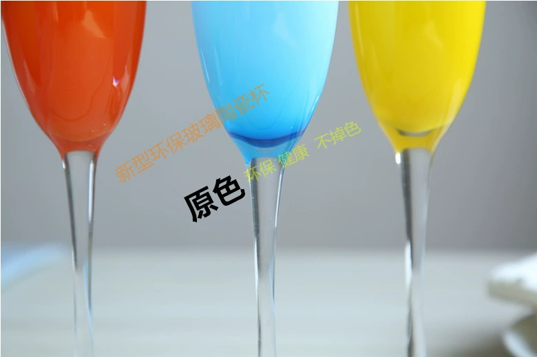 Thời trang ly thủy tinh màu đỏ rượu vang thủy tinh sâm banh ly rượu brandy ly trang trí nhà trang trí rượu gia đình ly thủy tinh uống rượu