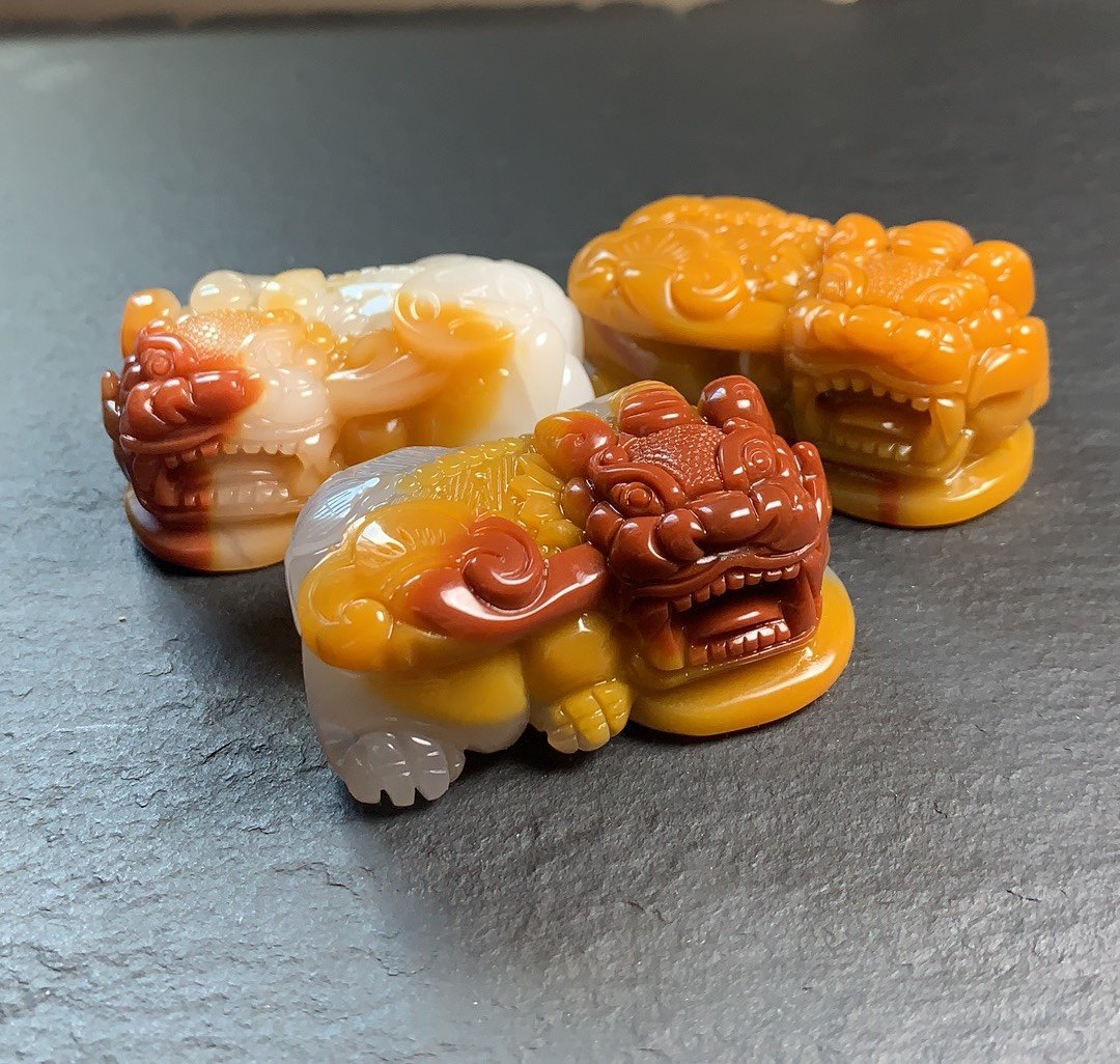 Yunnan natural A cargo Huanglong jade bully king leopard ice seed Three-color pendant handlebar piece key buckle male and female