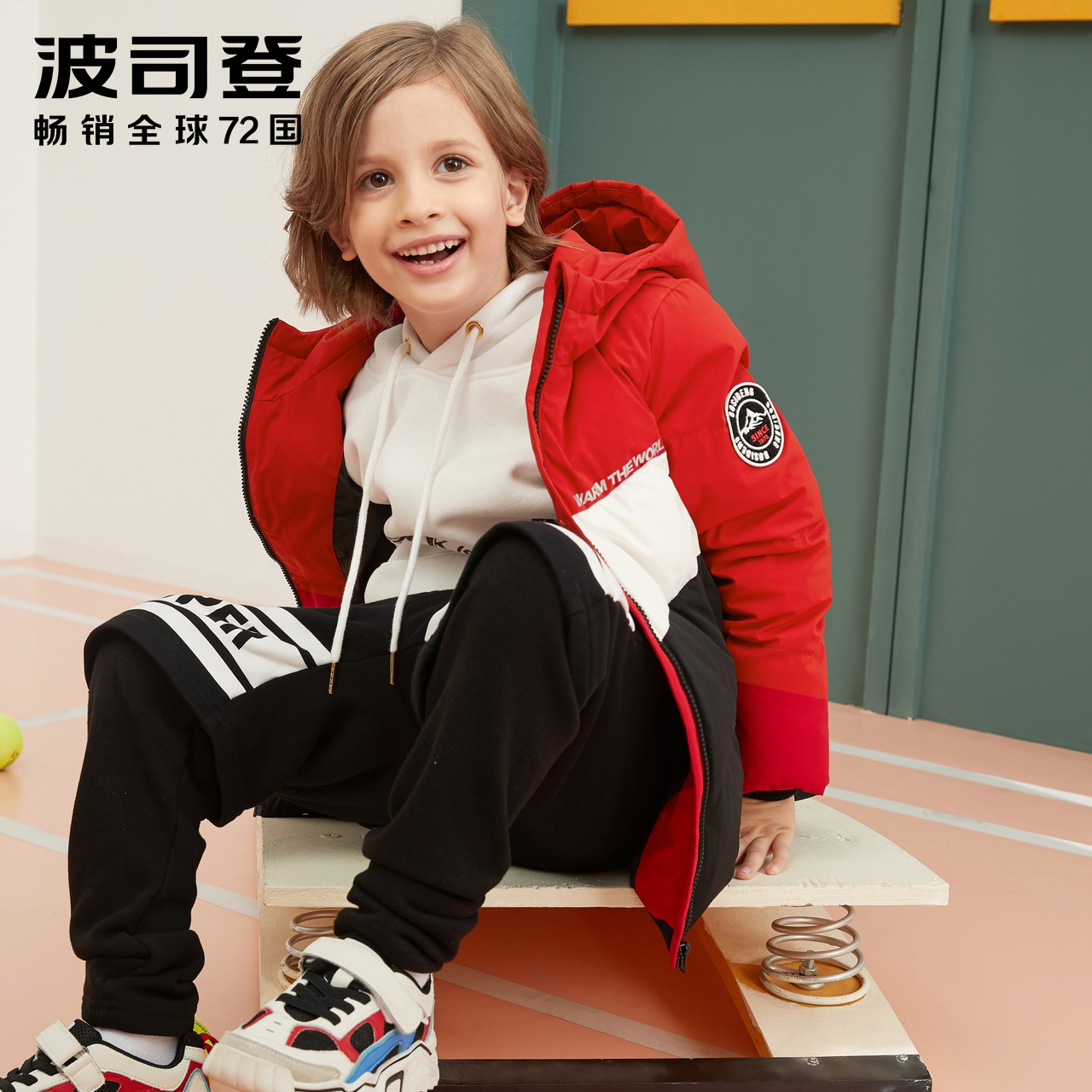 Mang 2019 Kids và cô gái thời trang Sport khâu Casual xuống áo khoác Bosden trẻ em.