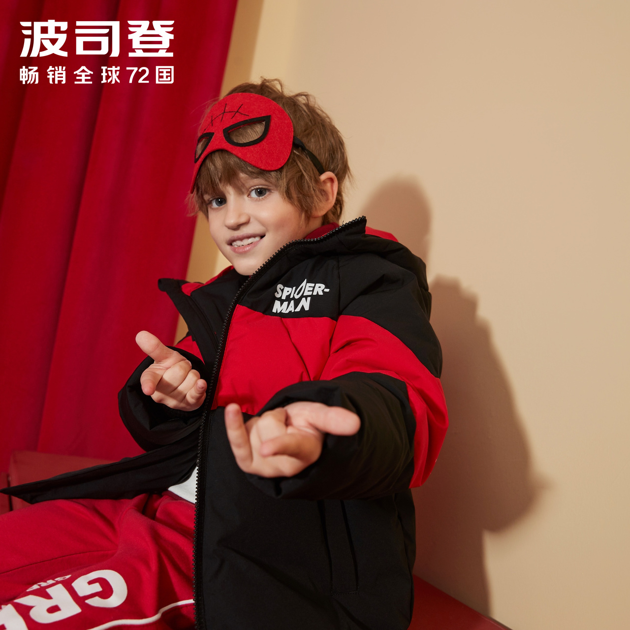 Ăn mặc 2019 Autumn / Winter Kids và Girls Manway Spider-Man Anh hùng Xuống Jacket Bosden trẻ em.