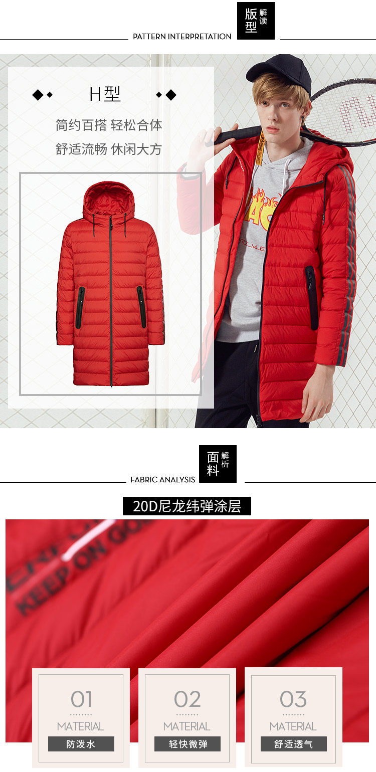 Blouson homme BOSIDENG    en Nylon - Ref 3120009 Image 9
