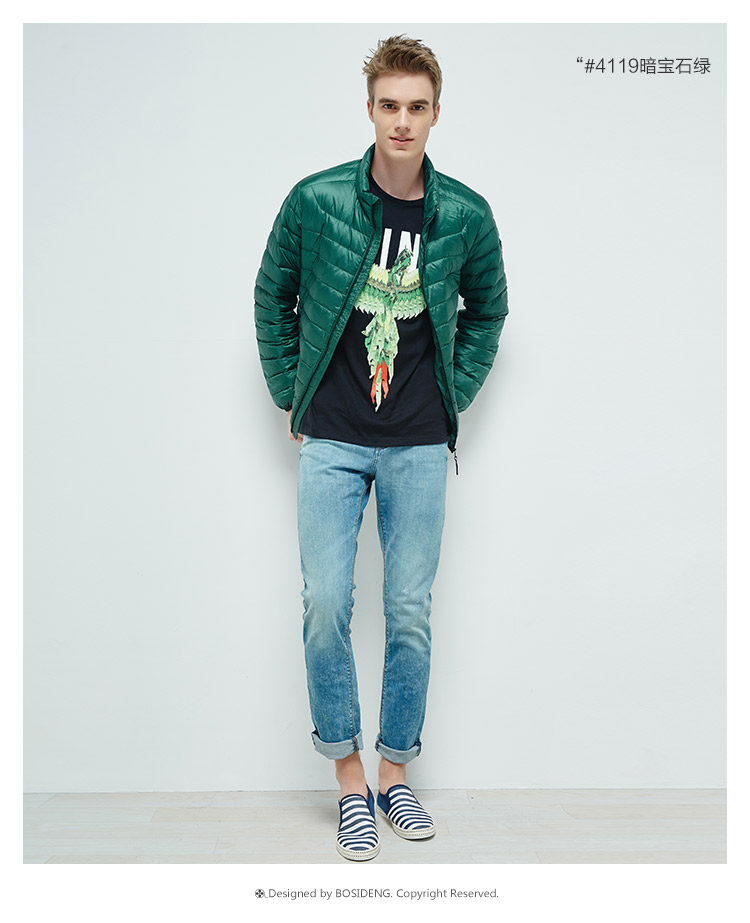Blouson homme BOSIDENG    en Nylon - Ref 3120100 Image 30