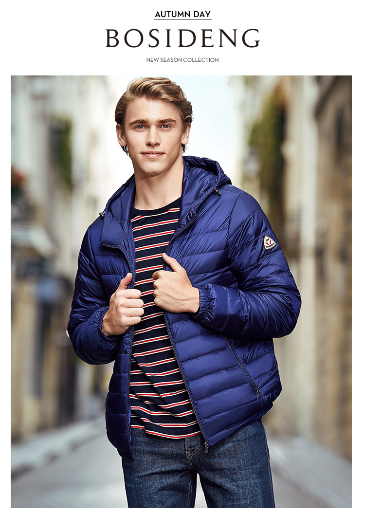 Blouson homme BOSIDENG    en Nylon - Ref 3123080 Image 7