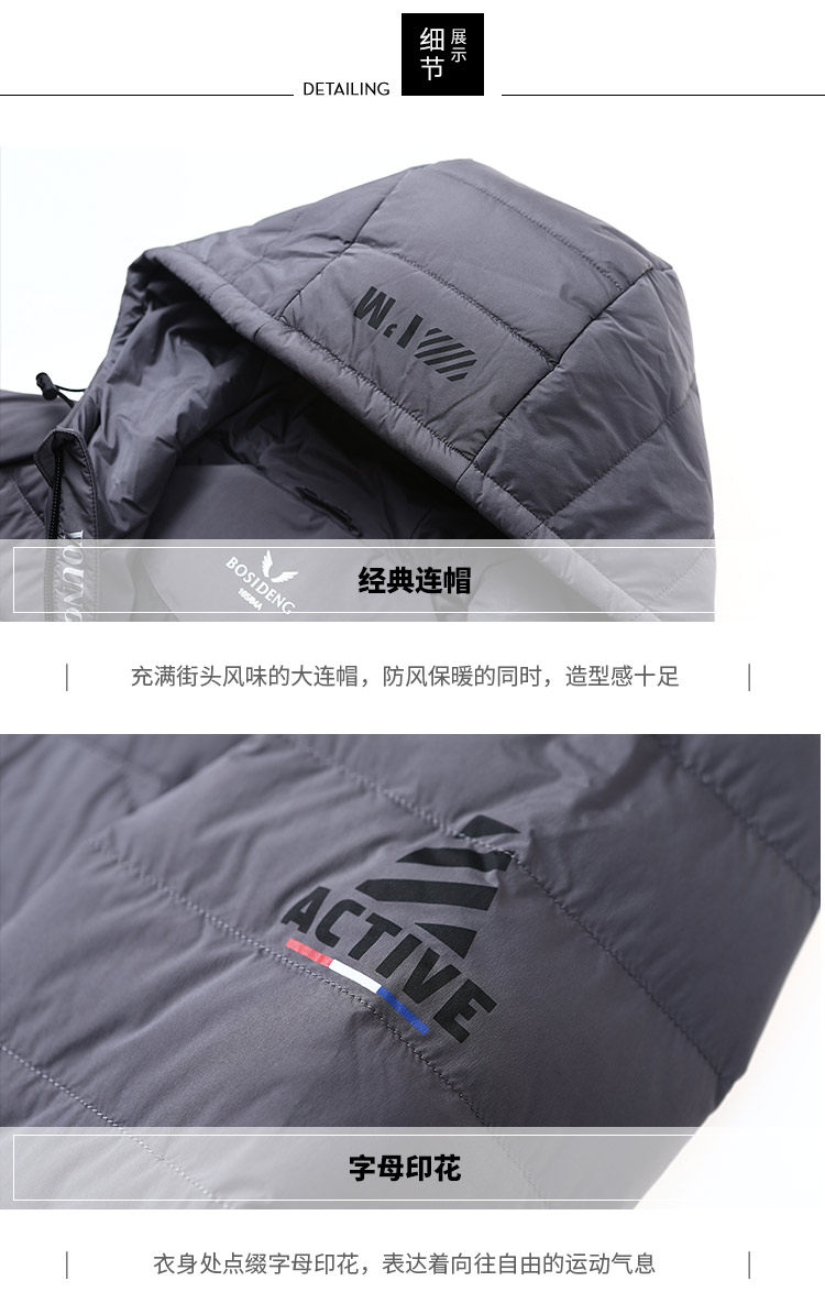 Blouson homme BOSIDENG    en Nylon - Ref 3120785 Image 24