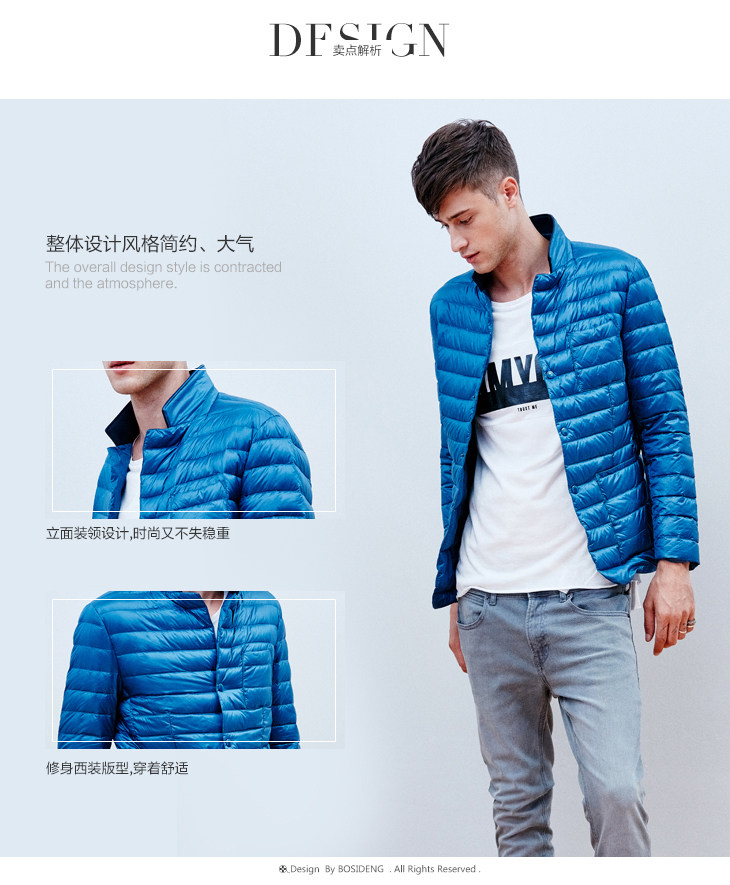 Blouson homme BOSIDENG    en Nylon - Ref 3119994 Image 9