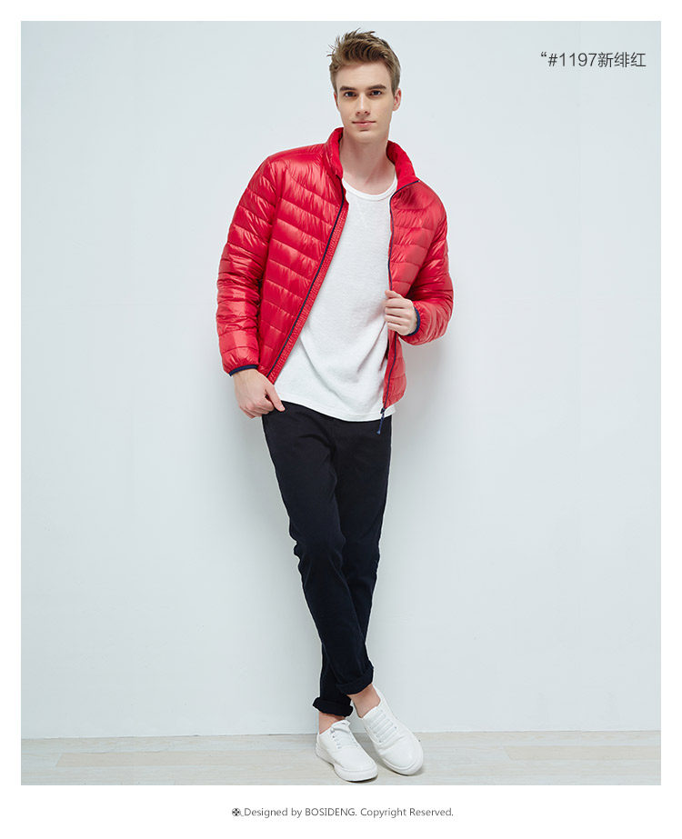 Blouson homme BOSIDENG    en Nylon - Ref 3120100 Image 24