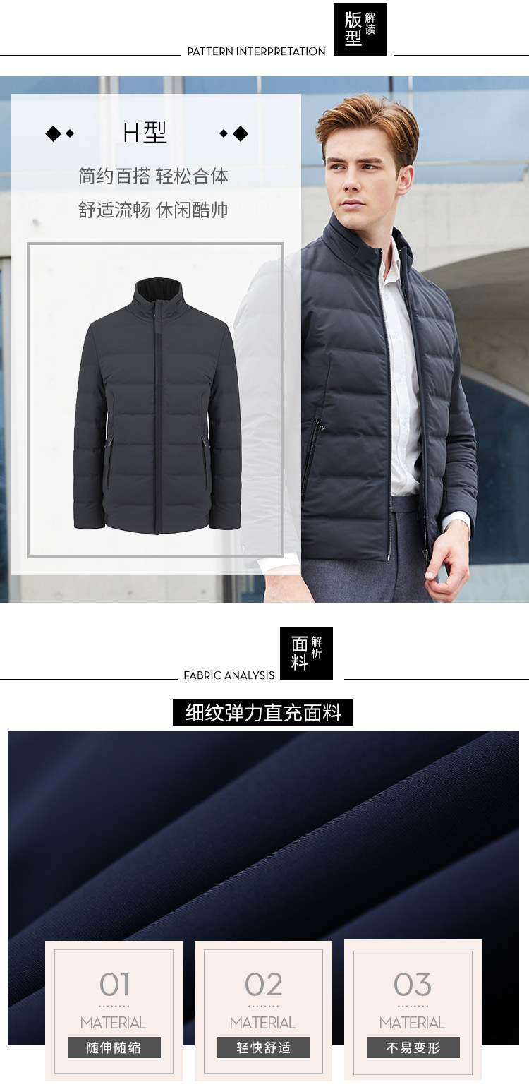 Blouson homme BOSIDENG    en Polyester - Ref 3123341 Image 8