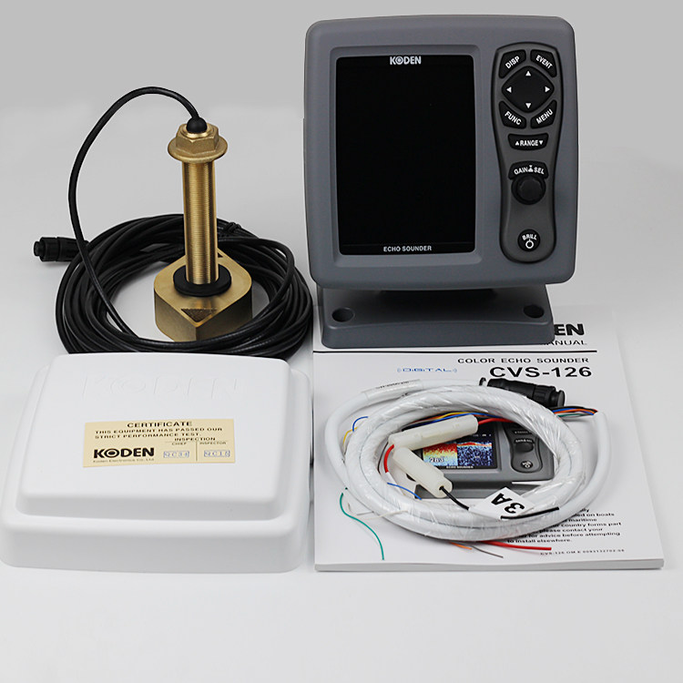 KODEN Japan Photoelectric CVS-126 Marine Fish Finder Dual Frequency Deepwater Color Screen Fish Finder Fish Finder In Stock
