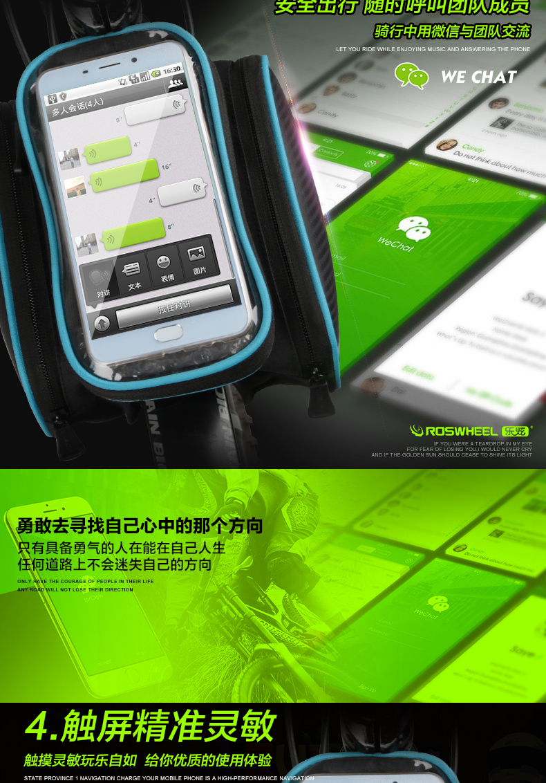 Sacoche pour vélo mixte ROSWHEEL - Ref 2211586 Image 12