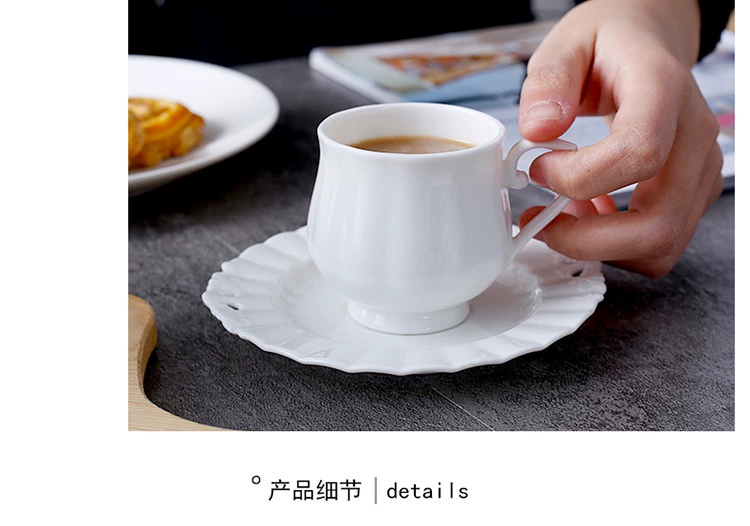 Gốm cốc cà phê xương Trung Quốc Châu Âu nhỏ sang trọng duy nhất nhà sáng tạo đơn giản tiếng Anh buổi chiều trà cốc đặt - Cà phê