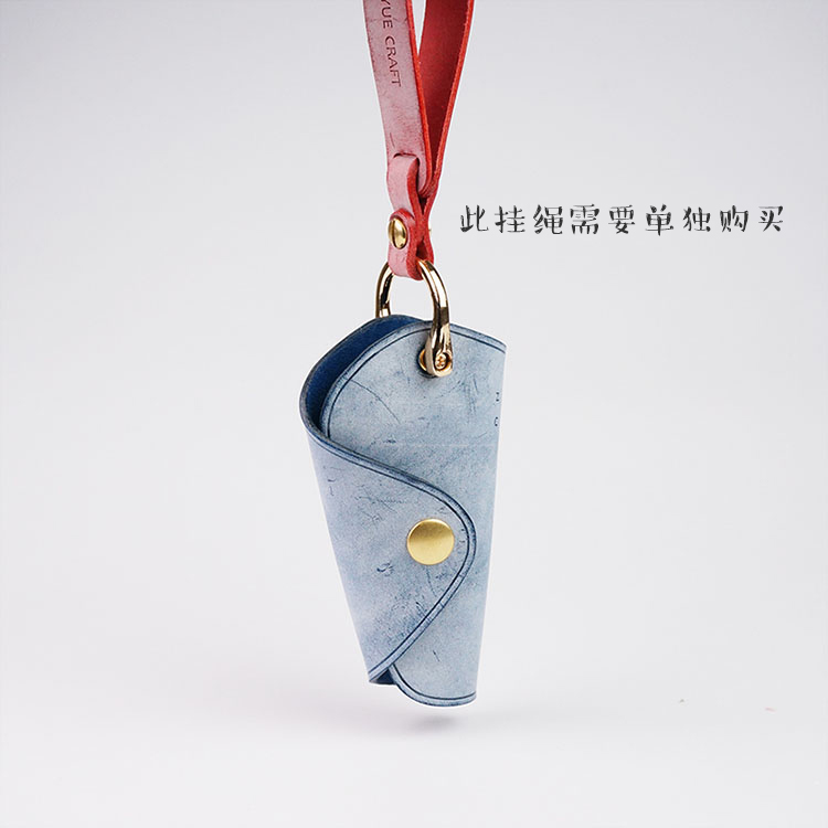 Mango Key Bag Nữ Fog Wax Dễ thương Sáng tạo Đơn giản Handmade Handmade Leather Bag Storage Storage ví móc khóa silicon