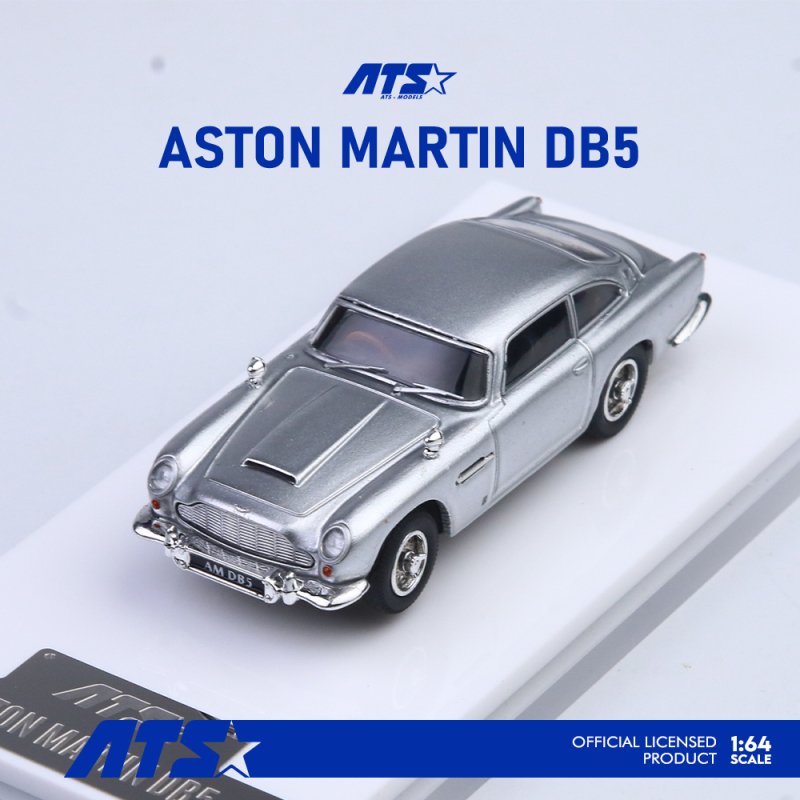 Aston Martin Db5, the Same Model as in the Movie 007, Ats 1:64 Scale, Realistic Alloy Car Model, Silver Aston Martin Db5, the Same Model as in the Movie 007, Ats 1:64 Scale, Realistic Alloy Car Model, Silver
