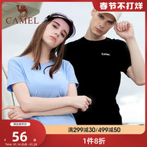 CAMEL camel outdoor casual T-shirt summer round neck casual clothes comfortable breathable short-sleeved mens sports T-shirt