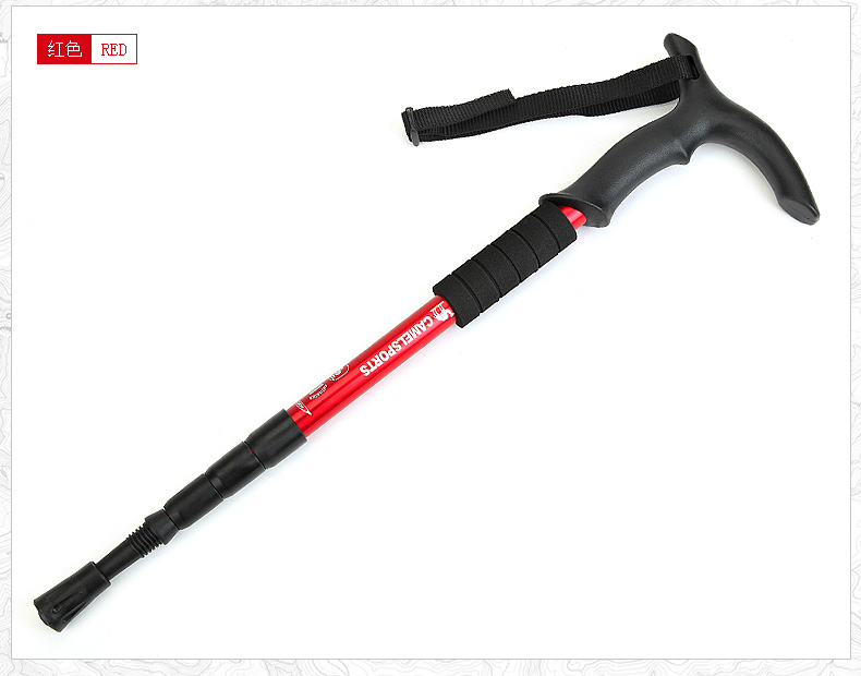 Came lạc đà trekking ngoài trời cực carbon ánh sáng kính thiên văn đa chức năng đi bộ cực hình trekking mía gậy 4 chân cho người già