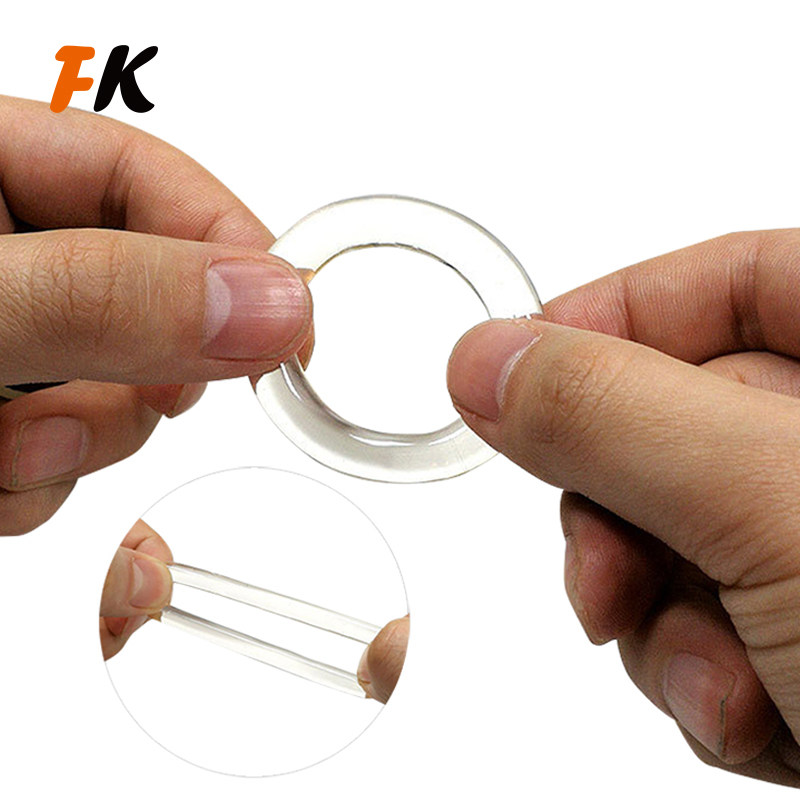 Men's Round Ring Silicone High Bomb Soft Lock Fine Rings High Dank Penis Accessories All Code JJ Ring Adult Spice