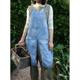 PLANTSDREAM/Zhimeng pure cotton denim sleeveless simple suspenders front slit gardening home anti-fouling apron