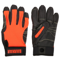 BARHAR ha outdoor rock climbing rescue riding speed drop wear-resistant full finger sheepskin non-slip anti-wear gloves