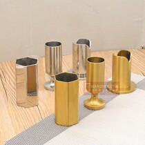 High-end stainless steel toothpick holder restaurant hotel KTV dental floss fruit pick cup hotel commercial toothpick box custom engraved LOGO