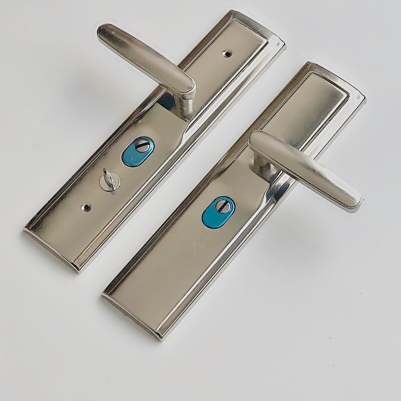 Anti-theft door handlock platinum panel handheld wide panel aluminum alloy door handheld standard size lock