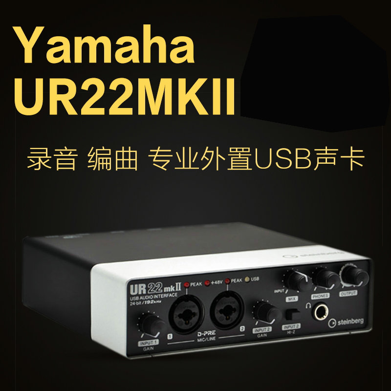 Line goods Mountain leaf YAMAHA UR22 MK2 II Professional external USB recording sound card audio connector