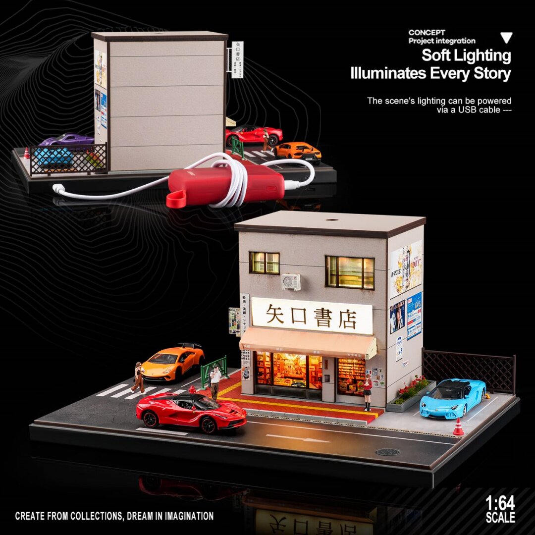 收藏家日式书店模型SCJ82040-A，1:64微缩世界等你征服！_火车_淘宝游戏网