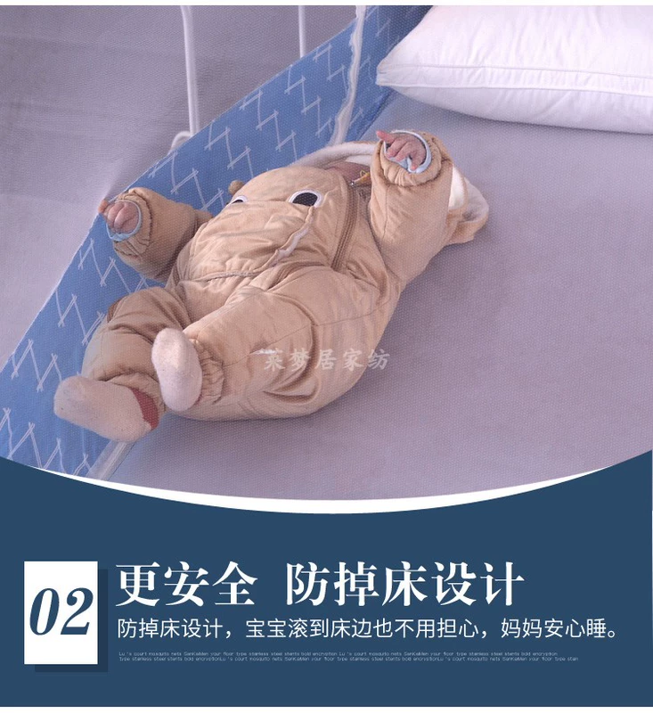 Yurt lưới công chúa nhà gió kép 1,5 m 1,8 m giường ký túc xá sinh viên màn chống muỗi lắp đặt miễn phí có thể gập lại - Lưới chống muỗi màn ngủ tự bung