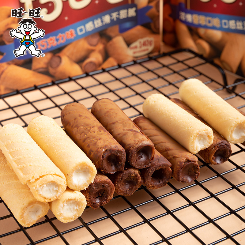 旺旺 巧心卷 140g*2盒*2件 双重优惠折后￥27包邮（拍2件）2味可选