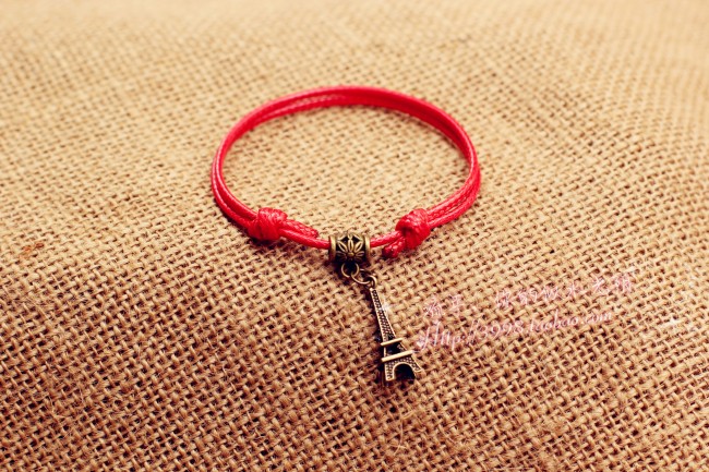 Phiên bản Hàn Quốc của retro dây da màu đen bạn gái cặp vợ chồng sinh viên dây tay nam và nữ vòng tay phụ kiện sinh nhật mùa hè thủy triều đơn giản - Vòng chân vòng chân cho nữ