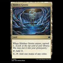 (Northern Cards) Magic: The Gathering Hidden Grotto English Flat Flash BLB Madara
